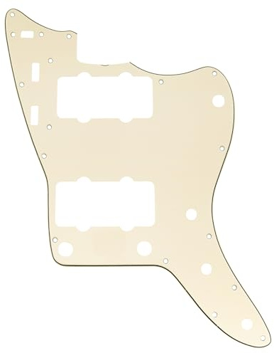 Musiclily Pro 13 Löcher 65 60s Vintage Schlagbrett 3 lagig Crème | für Fender American Jazzmaster E-Gitarre