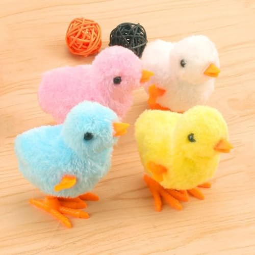 Niumowa 4er Set Huhn Kuscheltier Spielzeug – Plüsch Ostern Geschenk | Farbmix-Huhn-Plüsch. Weich, sicher ab 3. Ideal für Osternester & Geschenke.