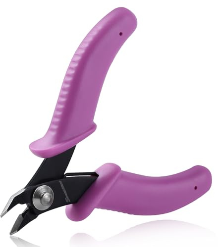 SPEEDWOX 3 Inch Flush Cutters for Jewellery Making Precision Electronics Flush Cutter Diagonal Cutting Pliers Craft Wire Cutters for Crafting Micro Cutter Soft Wire Cutters for Jewellery Wires