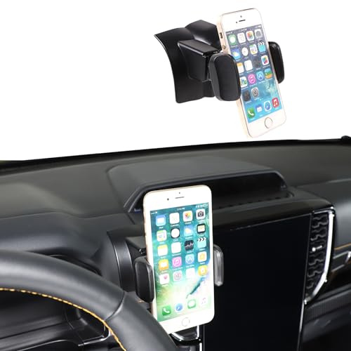 METYOUCAR Support de téléphone de voiture pour Ford Ranger 2023-2024 - Support de téléphone portable rotatif fixe pour iPhone Android et smartphones universels (clip/A)