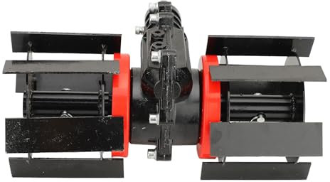 Xiuganpo Weeding Wheel, Universal Lawnmower Weeding Wheel, 14cm 9 Teeth Universal Lawnmower Accessory Deep Plowing Wheel for Loosening Trenching, Remover Tool for Gardens Landscaping