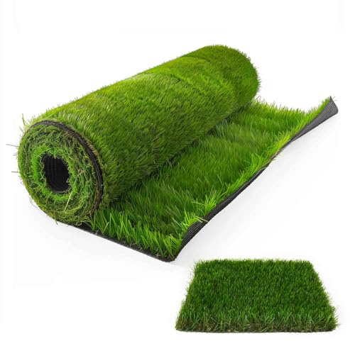 Prato sintetico in PE, tappeto di erba artificiale con supporto drenante in latex, pet friendly. Altezza/Spessore: 25mm, 30mm, 40mm, 50mm. Rotoli da 1x5m e 1x10m (30mm - 1x5MT - 5mq)
