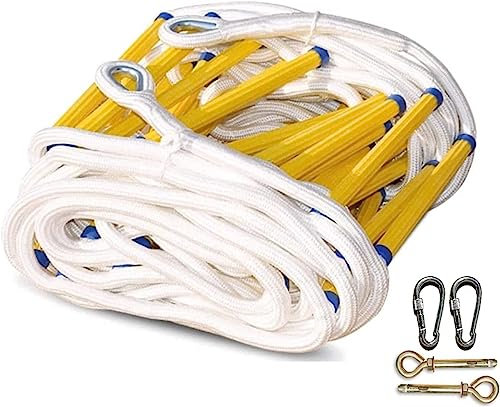 PNAJFUEL Sicherheitsleiter, Heim-Strickleiter, Feuerleiter, 2–6 Lagen, Rettungsleiter, Schnelle Bereitstellung, Wiederverwendbar, Klettern Im Freien/10M