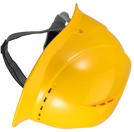 UKCOCO Casco De Seguridad Vented para Construcción y Trabajo Eléctrico Protección De Cabeza Diseño Transpirable y Resistente Casco Homologado para Exteriores