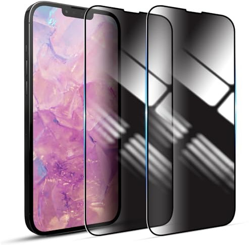 YOUULAR Paquete de 2 protectores de pantalla de privacidad para OnePlus 7 Pro, película de vidrio templado, antiespía, antiarañazos, acabado brillante, resistente a los arañazos, alta sensibilidad,