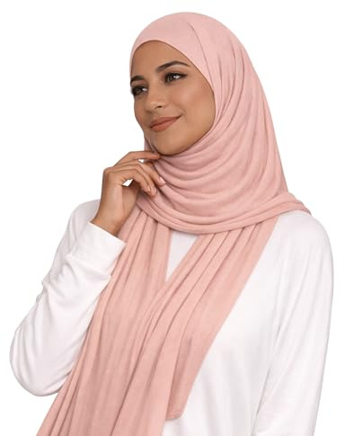 HENKi 100% Baumwolle Cotton Hijab Jersey Kopftuch Frauen Premium (Bold Pink #60)