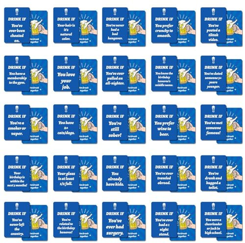 Generisch Trinkspiele für Paare mit Karten – 50X Kartenspiel für betrunkene Paare | Unvergessliches Trinkkartenspiel, Junggesellenabschiedsspiel, Konversationskartenspiel für den Spieleabend
