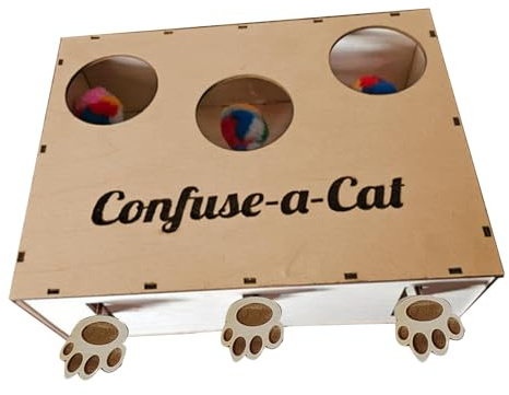 Katzenbox-Spielzeug – Katzenjagd-Puzzlebox, Verwirren Sie Eine Katzenbox-Puzzle | Robuste Materialien, Langlebige Katzenjagd-Puzzlebox, Katzenunterhaltung, Natürliches, Interaktives Katzenpuzzle Aus H