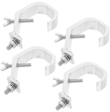 SOLUSTRE 4pcs Heavy Duty Aluminum Mounting Truss Bracket Hook Clamp Stage Accessories for Moving Head Lights