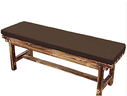Wasserabweisende Outdoor-Bankauflage für 2-/3-Sitzer-Schaukelbank, bequeme Terrassenmöbel, weich und gemütlich, Gartenbank, Matratze, 200 x 50 cm, Kaffeebraun