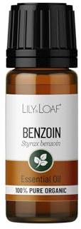 Lily & Loaf Organic Benzoin Essential Oil, 10ml, 100% Pure Steam Distilled | 100% Pure & Natural