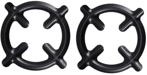 SEWACC 2pièces Support Gaz Pour Cuisinière Anneaux Antidérapants Pour Cafetière Porte Tasse Café Pour Usage Domestique Et Professionnel