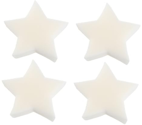 PACKOVE Esponja Filtrante para Piscina en Forma de Pentágono de 5 Puntas, Absorbente de Aceite, Paquete de 6 Unidades, Material Esponja Blanco, Adecuado para Bañeras de Hidromasaje