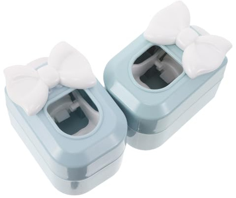 IWOWHERO 2 Pièces Extrudeuse de dentifrice pour enfants tube de dentifrice pour enfants distributeur de pâte dentaire environnementaux