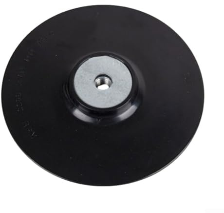 Yuanpgky Stützteller mit M10-Gewinde und Kontermutter für Winkelschleifer und Schleifmaschine, kompatibel mit Faserscheiben, 100 mm, Schwarz