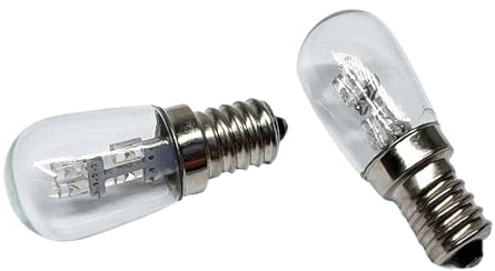 JrEam LED Bulb E12 Lamp Bead AC 110V 220V In-line 1W Decorative Light Source Plastic PC Glass Cold/Warm White(Cold White,E12 220V)
