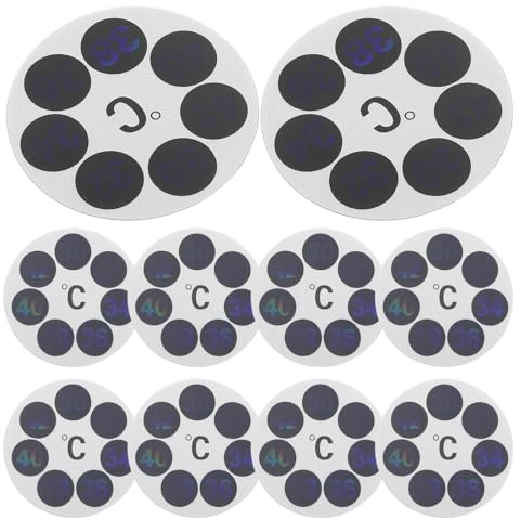 Bathroom Temperature Sticker 10pcs Pet Liquid Crystal Bath Monitoring