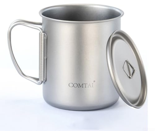Ergonomisk campingmugg för varma och kalla drycker, perfekt för vandring och resor, lätt design, tillgänglig i en rad olika kapaciteter (750 ml (300 ml (med lock och inget volymmärke))