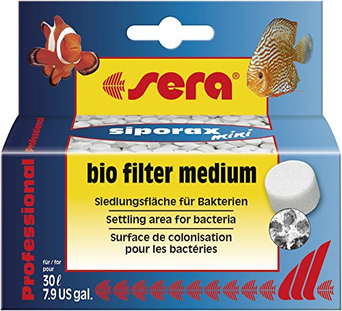 sera siporax mini Professional 35 g | biologisches Filtermedium für Nano- und Kleinaquarien bis 100 l | hochporöses Sinterglas mit 3D-Porenstruktur | für stabile Wasserwerte