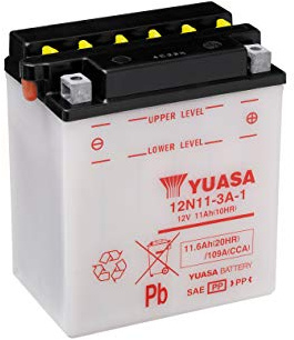YUASA BATTERIE 12N11-3A-1 offen ohne Saeure