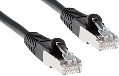 25m FTP Shielded OUTDOOR EXTERNAL cat5e Screened Network Ethernet Cable (PVC Lined) BLACK