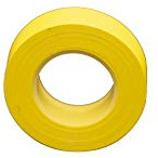 PRENDELUZ Cinta aislante amarilla 20 mm x 19 m, resistente a la temperatura, ideal para aislamiento eléctrico y reparaciones.