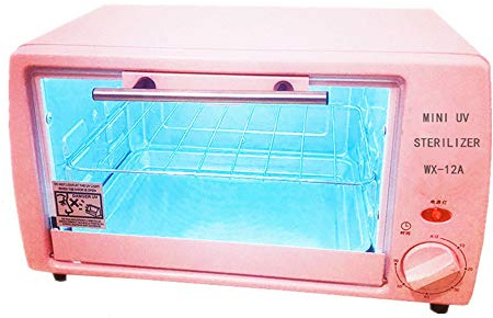 UV Serviette Stérilisateur Dispositif, Électrique Couche double Lumière ultraviolette Désinfection Cabinet, Désinfecteur Machine Stérilisation Plateau pour Beauté SPA Salon Métal Outils,Rose