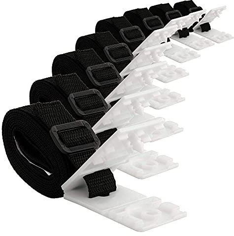 NKY Nalakey Haltebänder,Solarfolie Solarplane Und Abdeckung Seil Binden,für Solarfolie Pool Aufroller Aufrollvorrichtung fahrbares Aufrollsystem Universal (8pcs)