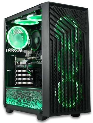 XUM Spartan Prebuilt Gaming PC: AMD Ryzen 5 5500, Nvidia GeForce RTX 5060 8GB, 32GB DDR4 RAM, 512GB NVMe SSD, 1TB HDD, 700W PSU 80+ Bronze, aRGB, WiFi, Windows 11 Home, VR Ready, Black Case