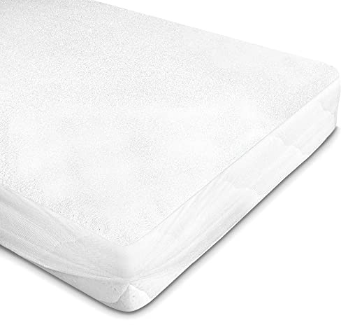 WhizProducts wasserdichter Matratzenschoner 90 x 200 cm - atmungsaktive Matratzenauflage