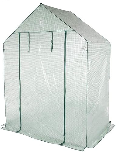 Telo di Ricambio per Serra da Giardino , Balcone, Terrazzo Trasparente | Varie Misure | Per serre con o senza Ripiani, a Casetta (140x72.5 - H 195 cm (PE RETINATO))