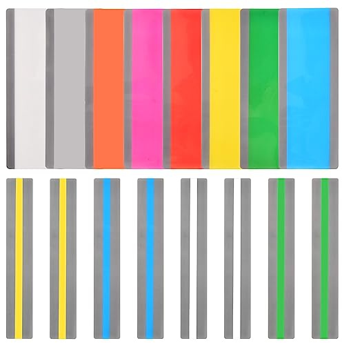 16 Pcs Règle de Lecture Colorée Guide de Lecture Bande de Lecture Dyslexie Aides à Lecture de Dyslexie Bandes de Surbrillance Guidée Règle de Suivi Réduire Stress Visuel Assistant de Enseignant (A)