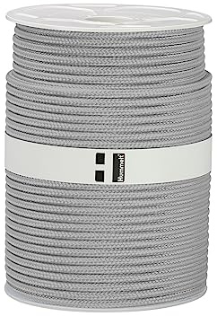 Hummelt Rope Flechtleine Polypropylenseil 6mm 50m grau auf Rolle
