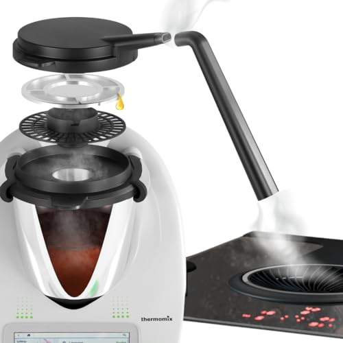 DampfPRO Dampfumleiter für Thermomix TM6 TM5, Fettfilter, Möbelschutz