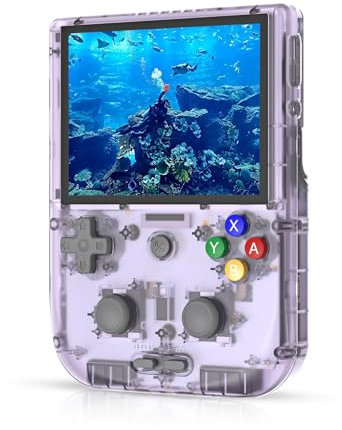 RG405V Video Handheld Game Console 4 IPS Touch Screen Android 12 T618 5500mAh Battery Portable Retro Player 5G WiFi Bluetooth Automatically Heat Dissipation 128G 3154 Games (RG405V-T Purple)