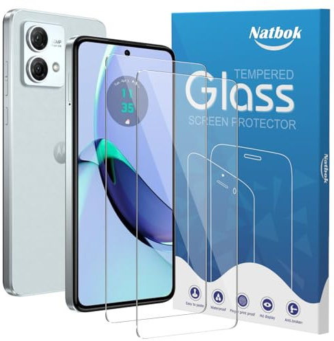 Natbok 2 Pezzi Vetro Temperato per Motorola Moto G84 5G Pellicola Prottetiva,Anti Graffio,Durezza 9H,0,33mm Trasparente,Senza Bolle, Anti-Impronte Film per Moto G84,Facile da Installare