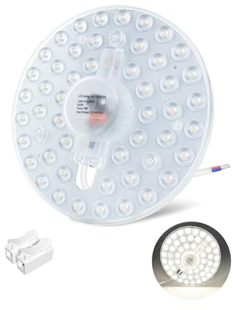 DoRight 24W LED Lampada da Soffitto Kit di Ricambio, Retrofit LED Modulo Rotondo Motore Sorgente Luminosa per Plafoniera a Incasso, Sostituire Lampade Fluorescenti, Bianco Naturale 4000K