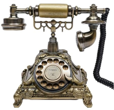 Teléfonos Fijos de Casa Nostalgia Teléfono con Cable y Tono de Llamada Cambiable Retro Teléfono Fijo Telefono Fijo Sobremesa Puede Aplicarse Hogares, Oficinas, Cafeterías, Hoteles Estrellas