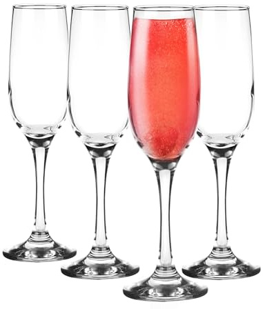 Glasmark KROSNO 1992 s à champagne ensemble de 4 s s à cocktail 200 ml à champagne prosecco lavable au lave-vaisselle