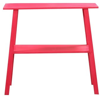 Marrakesch Regal Konsolentisch Kommode in Rot aus Holz 90cm breit und 30cm schmal | Stilvolle Konsole Japandi als skandinavische Möbel für Wohnzimmer, Jugendzimmer und Schlafzimmer als Schminktisch