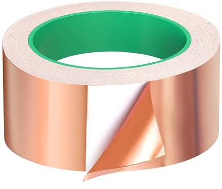 NEWJEK Kupferband Selbstklebend 20m x 50mm Schneckenschutz & EMI