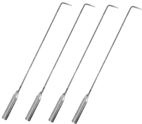 Mipcase 4pezzi Gancio Per Ad Resistenza Attrezzo Per e Braciere Attizzatoio Per Stufa Per Uso Ed Esterno Materiale Resistente Al Calore Facile Da Usare e Trasportare