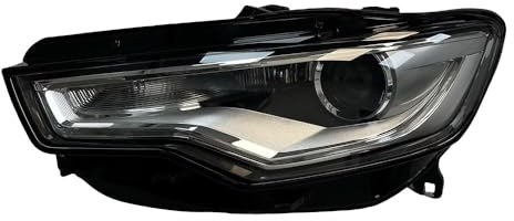 LUYYT Fari Anteriori Auto Ricambio Anteriore Gruppo Faro Anteriore Blocchi Fari Anteriori Compatibile con per Audi A6 C7 2012-2015 Xenon Headlight Without AFS,Left with Module