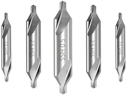 Brocas de centrado para tornos y fresadoras HSS, 1 broca de núcleo de 60 grados, 1,0-6,0 mm, herramientas de perforación de metal, broca avellanada angular(4.0mm)