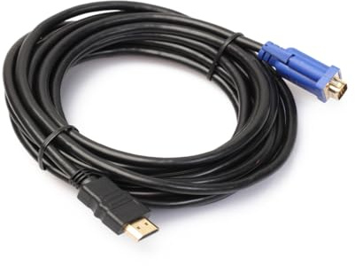 HOMSFOU Câble numérique vers Vga Mâle Broches sans Puce Intégré pour Projecteurs et Moniteurs HD Adaptateur Convertisseur Vidéo Haute Fréquence