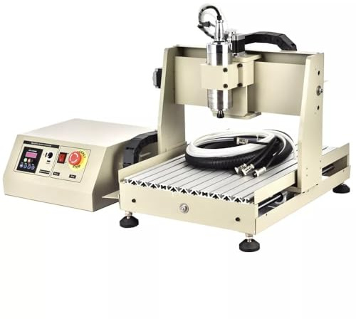 3040 CNC Router Machine for Engraving Milling, with 800W Spindle Motor and Parallel Cable Woodworking Metal Plastic Carving Desktop Use