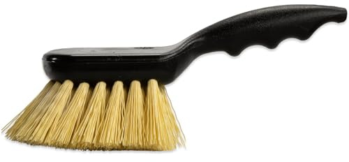 SPARTA 3650500 Plastic Scrub Brush, Cleaning Brush, Utility Brush With Polypropylene Bristles For Cleaning, 8 Inches, Black