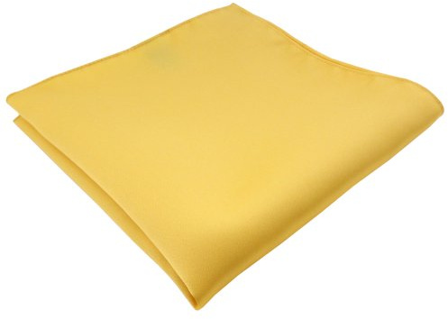 TigerTie Satin Einstecktuch in gelb goldgelb Uni einfarbig