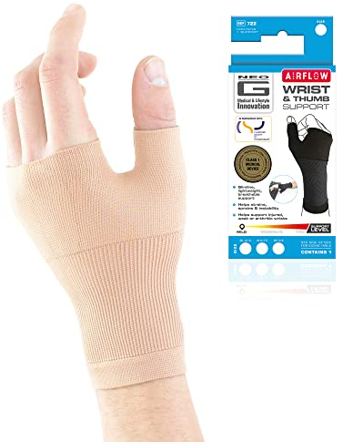 Neo-G Wrist and Thumb Support for Arthritis, Joint Pain, Tendonitis, Sprain, Hand Instability - Wrist Support for Sports, Daily Wear – Wrist Brace Compression Hand Support - M - Beige