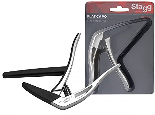 Stagg 25019918 SCPX-FL CR FLAT Trigger CAPO Klassic Gitarre